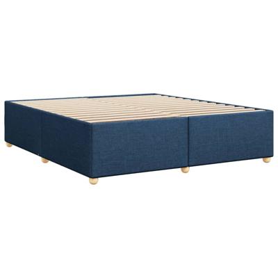 Bedframe zonder matras stof blauw 200x200 cm