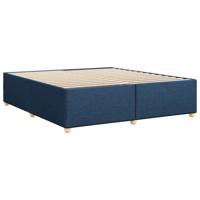 Bedframe zonder matras stof blauw 200x200 cm - thumbnail
