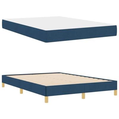 Boxspring bed Taupe, Bruin 140 x 190 cm Stof, Engineered Hout