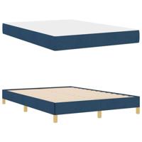 Boxspring bed Taupe, Bruin 140 x 190 cm Stof, Engineered Hout - thumbnail