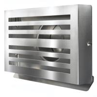 PREMIUM LINE design gevelkap -BETA - Ø150mm - grofmazig gaas - RVS - thumbnail