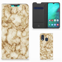 Samsung Galaxy A40 | Standcase | Marmer Goud - thumbnail