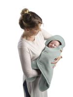 Deken BEABA Babynomade® met fleece voering saliegroen - thumbnail