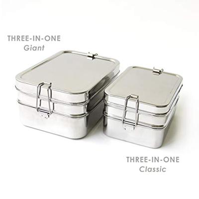Eco Lunchbox Rvs lunchbox - 3 in 1 giant