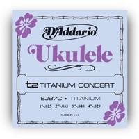 D&apos;Addario EJ87C Pro Arte Titanium snarenset voor concert ukelele - thumbnail