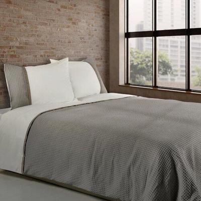 Dommelin Dommelin Dekbedovertrek Bari Percal 200TC Taupe-Nootmuskaat 200x200/220 cm