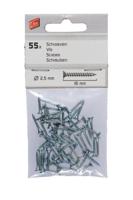 Ellen tochtstrip schroeven - verzinkt - 2,5x16mm - zakje á 55 st. - thumbnail
