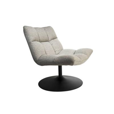 Dutchbone Fauteuil 'Bar' kleur Lichtgrijs Dutchbone Fauteuil 'Bar' kleur Lichtgrijs