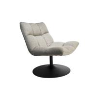 Dutchbone Fauteuil 'Bar' kleur Lichtgrijs - thumbnail
