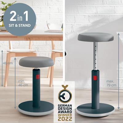Leitz Zit/stastoel Ergo Cosy Grijs 65180089