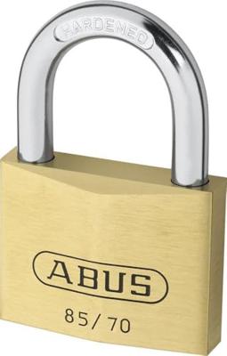 ABUS Cilinderhangslot | breedte slotlichaam 70 mm | messing gelijksluitend 0121 | 1 stuk - 2498 2498