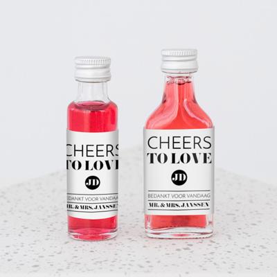 Mini flesje modern paper Mini flesje modern paper