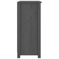 Dressoir 70x35x80 cm massief grenenhout grijs - thumbnail