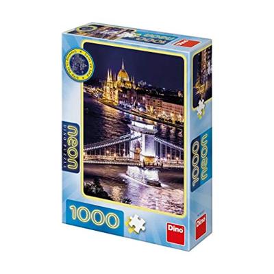 DinoToys Dino puzzel - glow in the dark kasteel in praag - 1000 stukjes