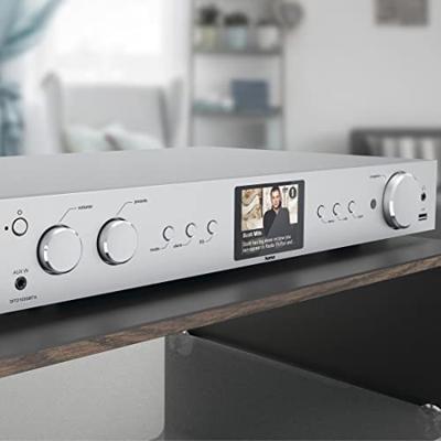 Hama Radio Internet, DAB+, DAB, FM Bluetooth, USB, WiFi, Internetradio Zilver