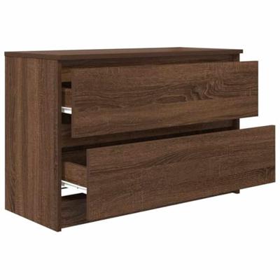 Tv-meubel 80x35x54 cm spaanplaat bruin eikenkleurig