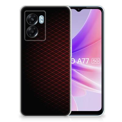 OPPO A77 | A57 5G | TPU bumper | Geruit Rood OPPO A77 | A57 5G | TPU bumper | Geruit Rood