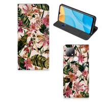 OPPO A15 Smart Cover Flowers - thumbnail