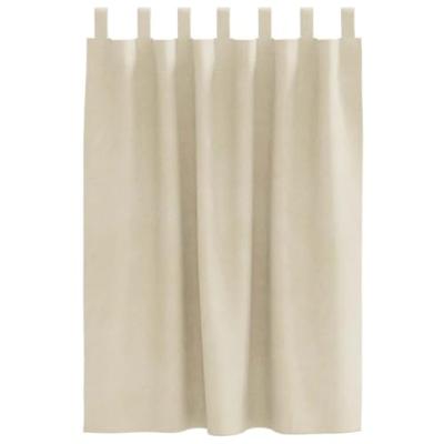 VidaXL Verduisterende gordijnen 2 pcs crème 140 x 140 cm fluweel