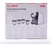 Elektrische rasp - ADE - KEUKENGEREEDSCHAP - 4 rasptypes - RVS/Kunststof - 29,2 x 21,3 x 25 cm - thumbnail