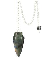 Ruben Robijn Pendel druppel labradoriet 1 Stuks - thumbnail