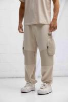 EA7 Emporio Armani Logo Series Trainingsbroek Beige - Maat S - Kleur: Beige | Soccerfanshop - thumbnail
