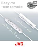 HA-FR9UC JVC Gumy In-Ear USB-C Stereo Headset + Remote White - thumbnail
