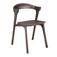 Ethnicraft Eetkamerstoel 'Bok' Gevernist Eikenhout, kleur Bruin - thumbnail