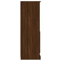 Hoge kast 36x35,5x103,5 cm bewerkt hout bruin eikenkleur - thumbnail