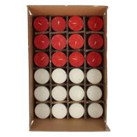 Rustieke Kaarsen met Glitters, 24st. - thumbnail