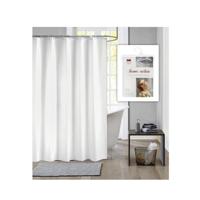 Dutch House Douchegordijn Damast 180x200 cm Wit - thumbnail