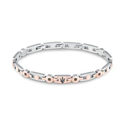 Maserati Roestvrij staal 21,5 cm Zilverkleurig Heren armband