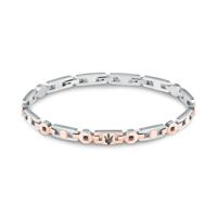 Maserati Roestvrij staal 21,5 cm Zilverkleurig Heren armband - thumbnail