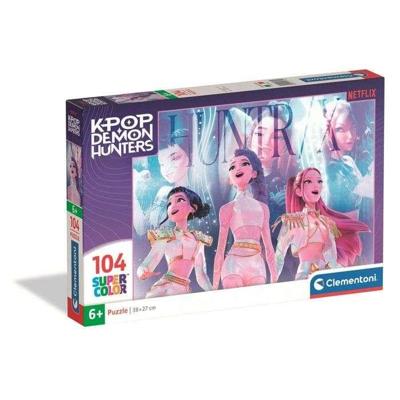 Clementoni - K-Pop Demon Hunters - Puzzel van 104 stukjes - Kinderpuzzel - Vanaf 6 jaar
