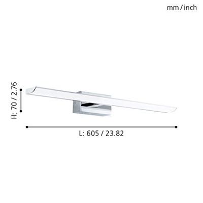 Eglo Led wandlampTabiano 60cm chroom - 94613