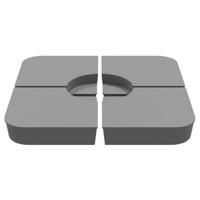 4-delige Set parasolvoeten voor kruisvoet parasol 100 kg PP - thumbnail