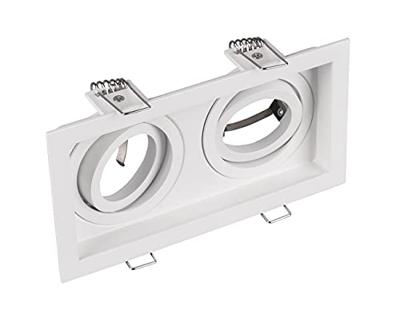Trio Dubbele inbouwspotKenai richtbaar 2-lichts wit - 651600231
