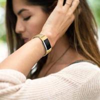 Fitbit Charge 2 milanese bandje - Maat: Small - Goud - thumbnail