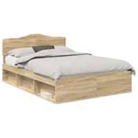 Bedframe met hoofdeinde Sonoma 160 x 200 cm Massief grenenhout - thumbnail