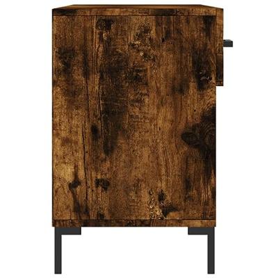 VidaXL Schoenenbank 102x35x55 cm bewerkt hout gerookt eikenkleurig