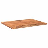 Tafelblad rechthoekig 80x70x2,5 cm massief acaciahout - thumbnail