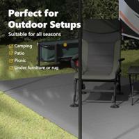 Tenttapijt Antraciet 200 x 200 cm Polyester - thumbnail