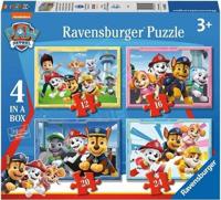 Ravensburger puzzel 4 in 1 paw patrol 12+16+20+24 stukjes - thumbnail