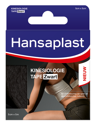 Hansaplast Kinesio tape zwart (1 st)