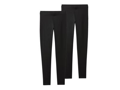esmara Set van 2 dames leggings (Zwart, L (44/46))