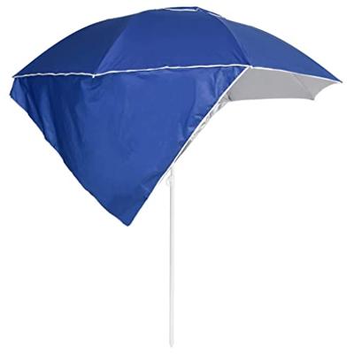 VidaXL Strandparasol met zijwanden 215 cm blauw VidaXL Strandparasol met zijwanden 215 cm blauw