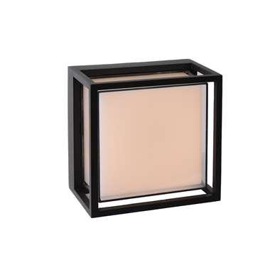 Lucide SINGA LED - Wandlamp Binnen/Buiten - LED - 1x10W 3000K - IP54 - Zwart