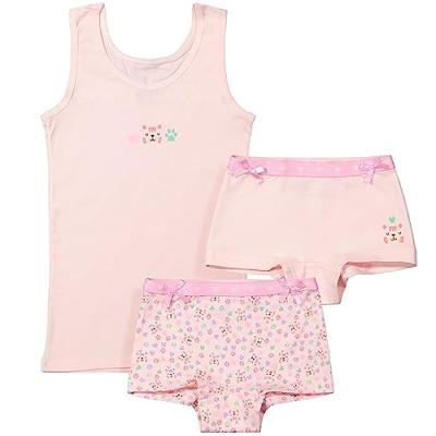 Funderwear meisjes setje Tiger - Onderbroek & Hemdje - Boxershorts - Roze - Groen - Paars