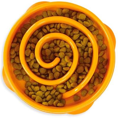 Imp Slo-bowl feeder mini coral spiraal oranje