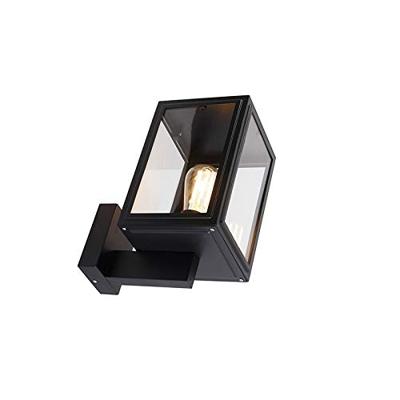 QAZQA Landelijke wandlamp zwart IP44 - Sutton Up QAZQA Landelijke wandlamp zwart IP44 - Sutton Up